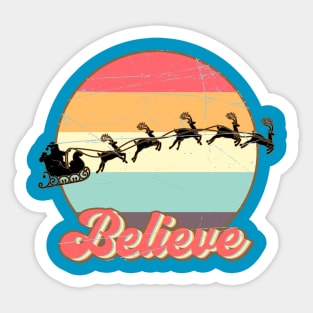 Santa Believe Sticker